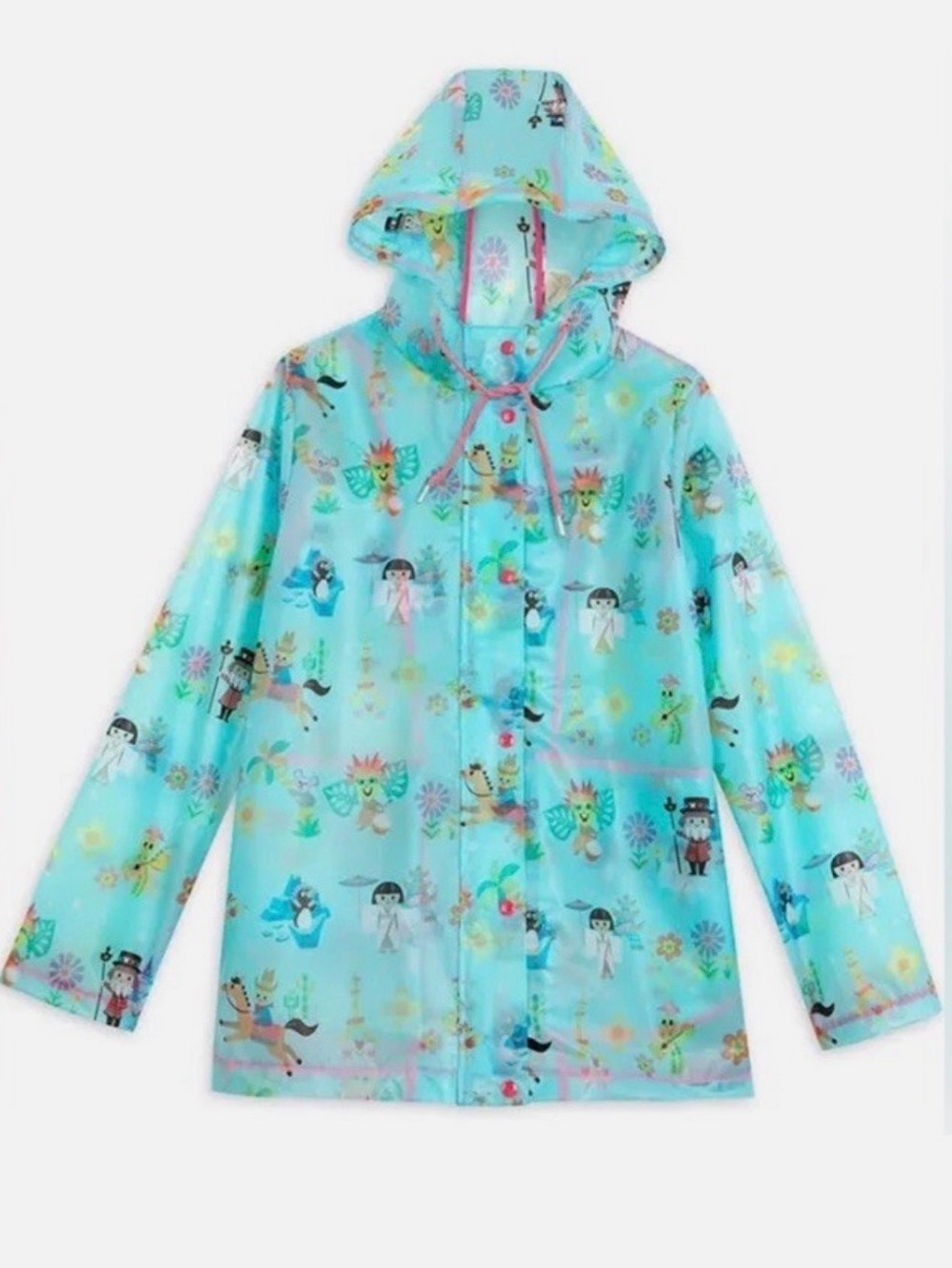 Disney women’s “It’s a small world” Raincoat EUC